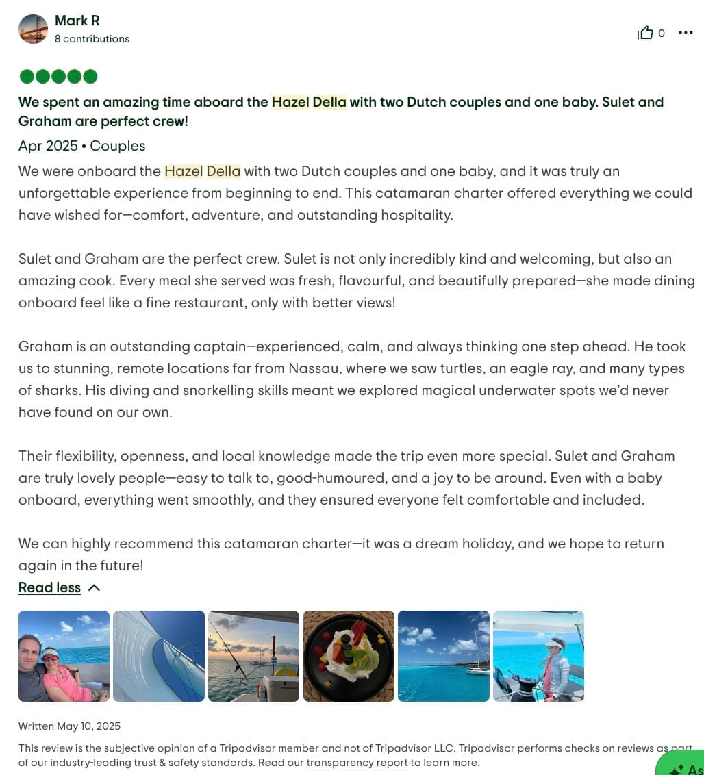 Hazel Della guest review
