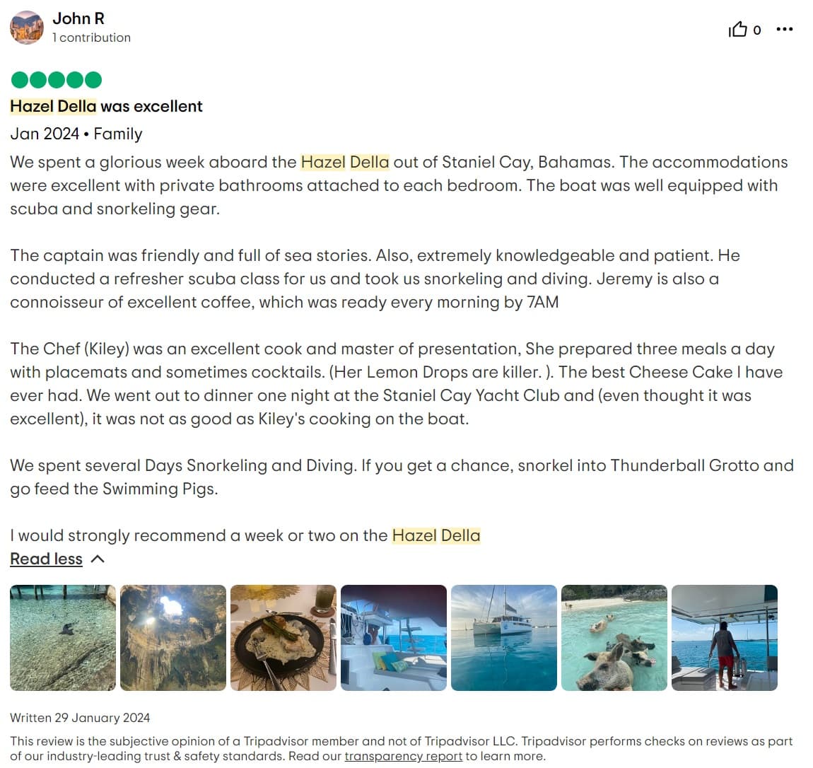 Hazel Della guest review
