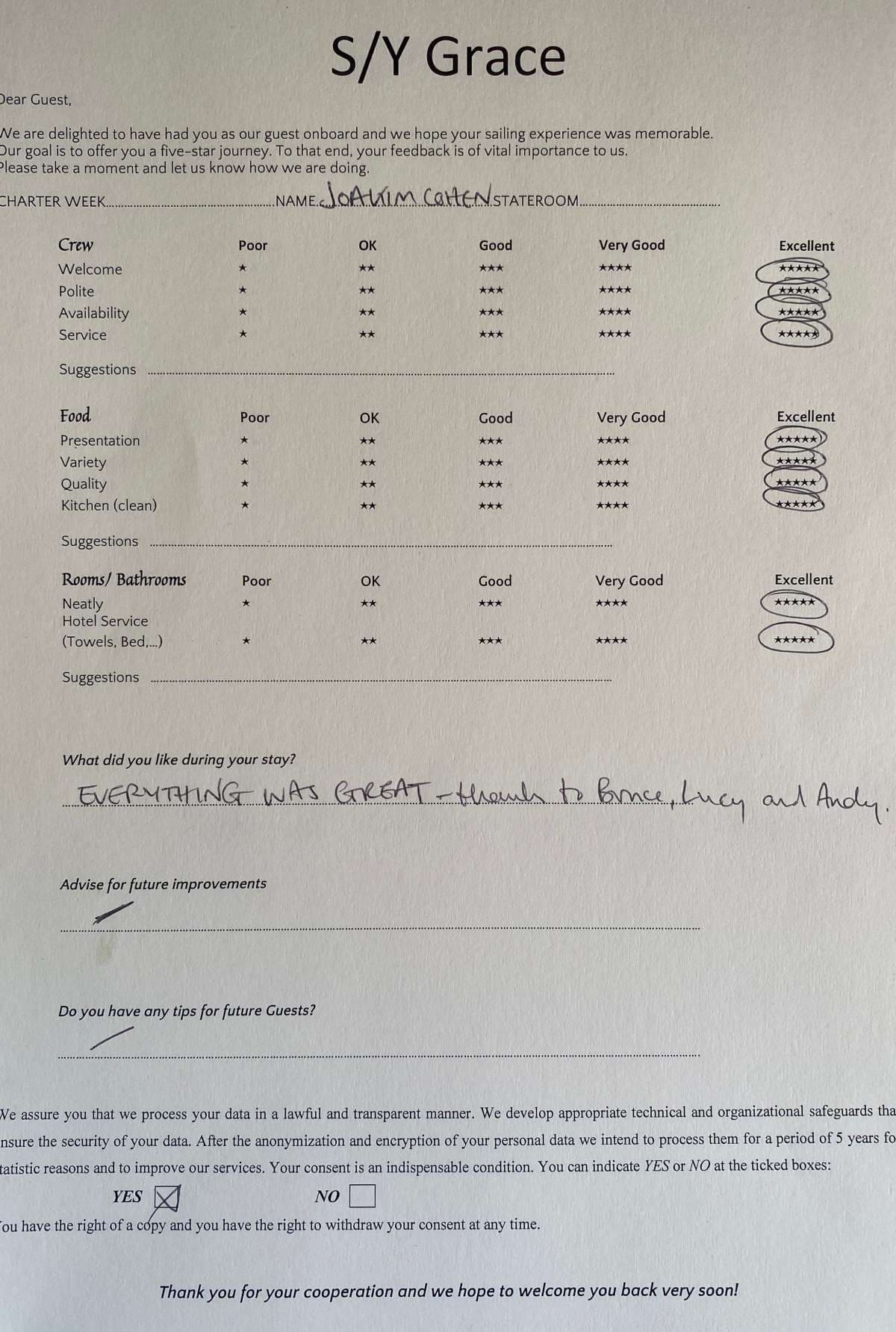 GRACE guest review