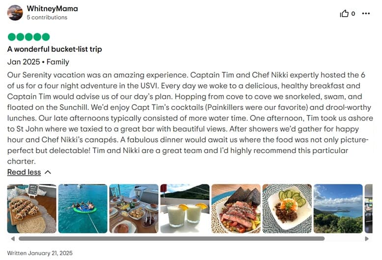 Serenity guest review