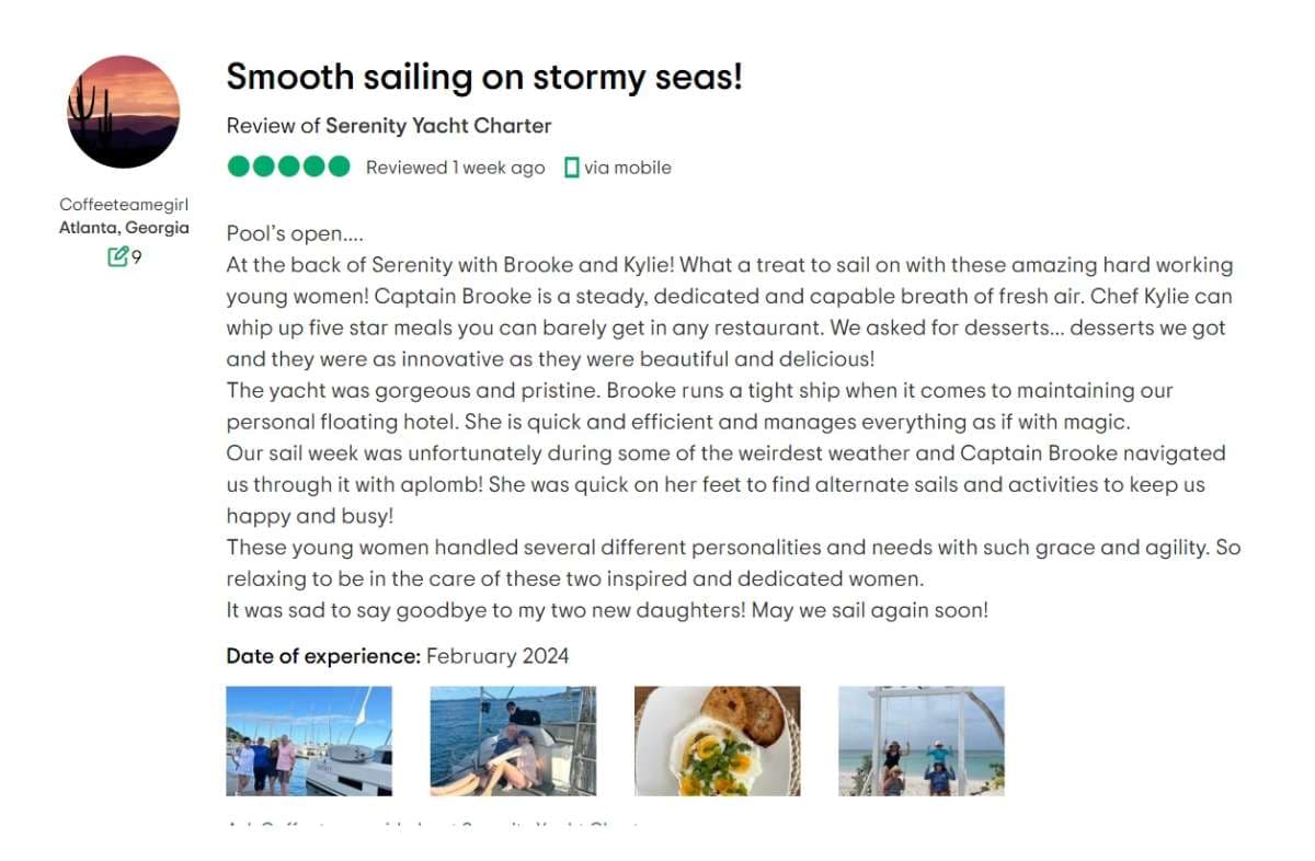 Serenity guest review