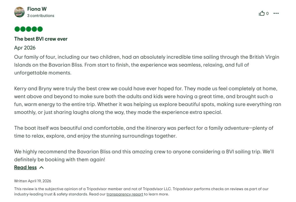 Bavarian Bliss guest review