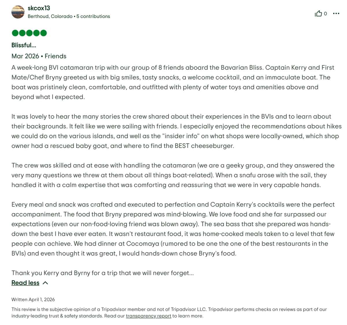 Bavarian Bliss guest review