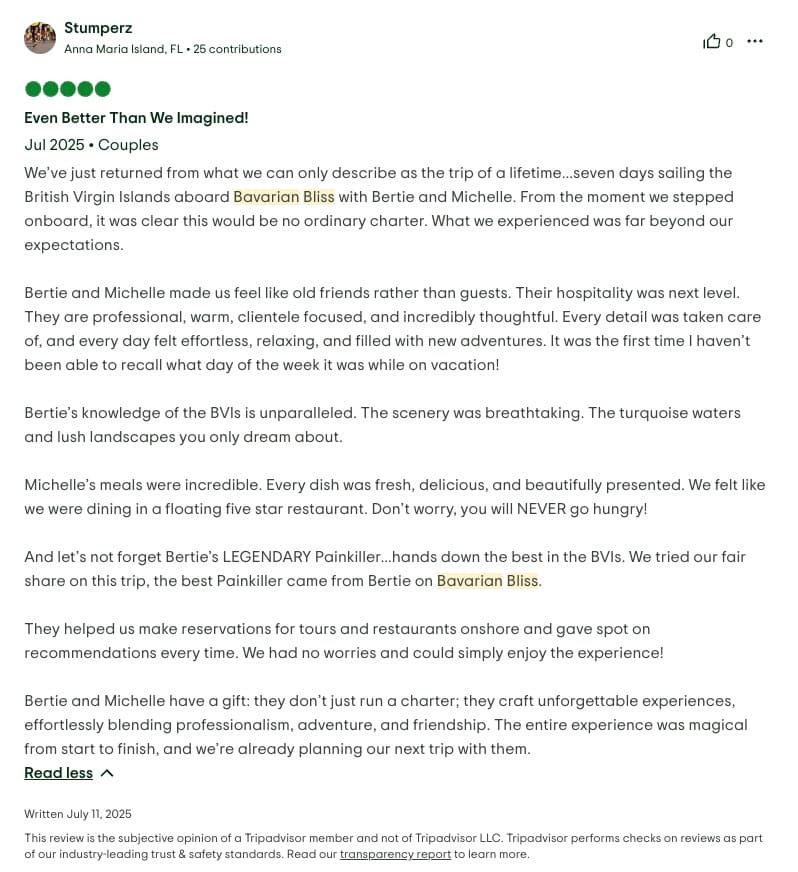 Bavarian Bliss guest review