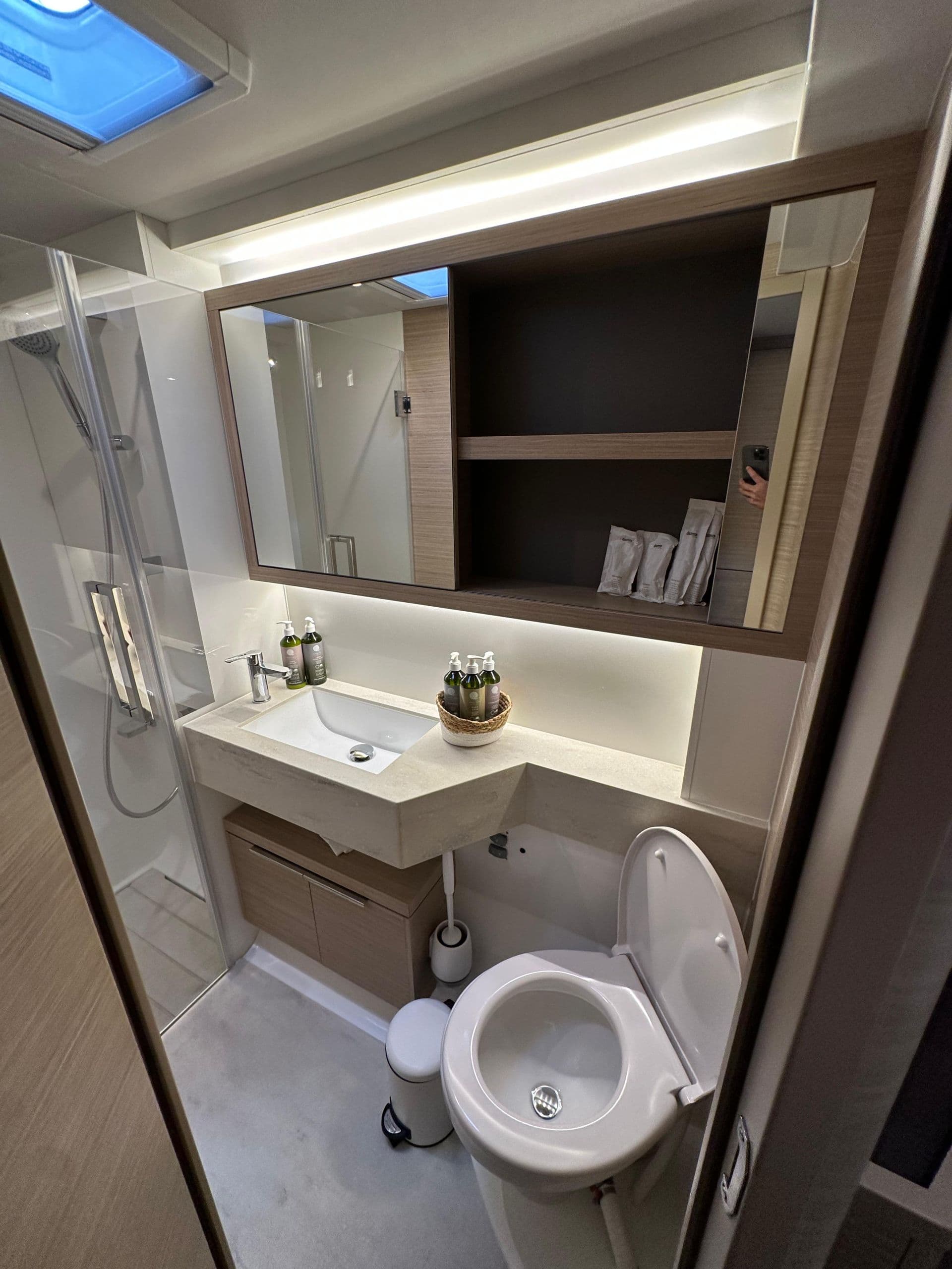 Guest cabin bathroom