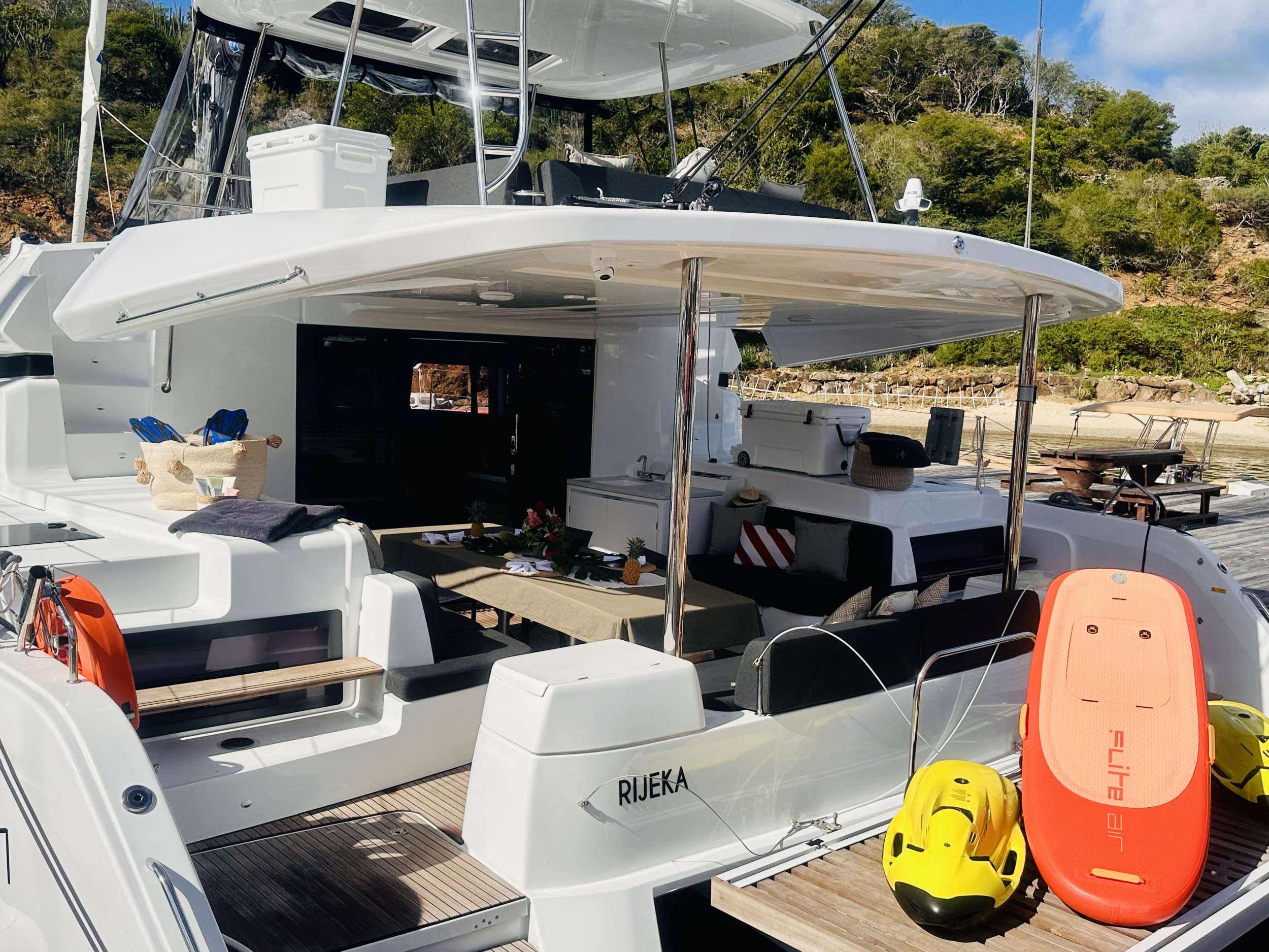 Aft deck