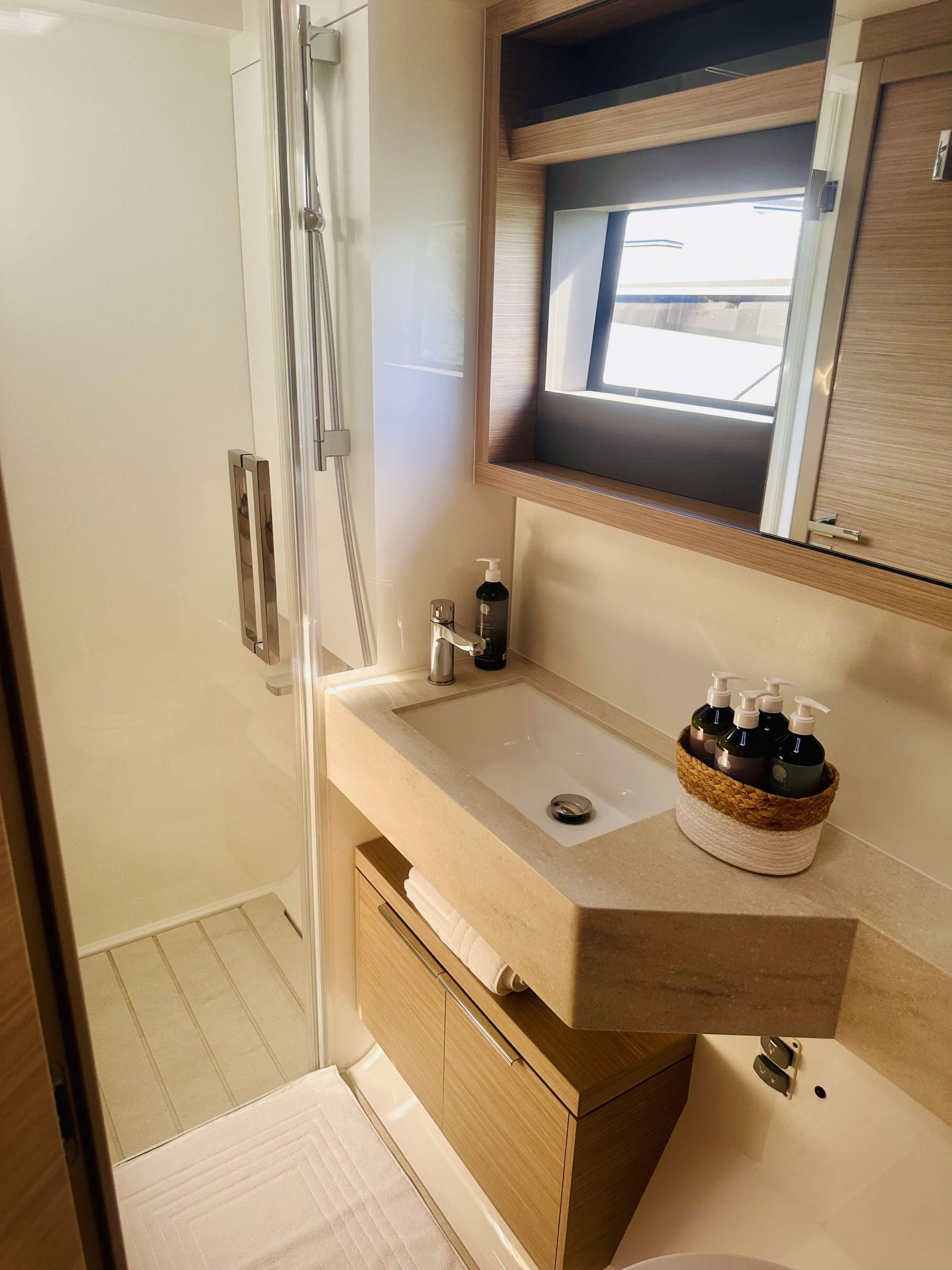 Guest cabin bathroom