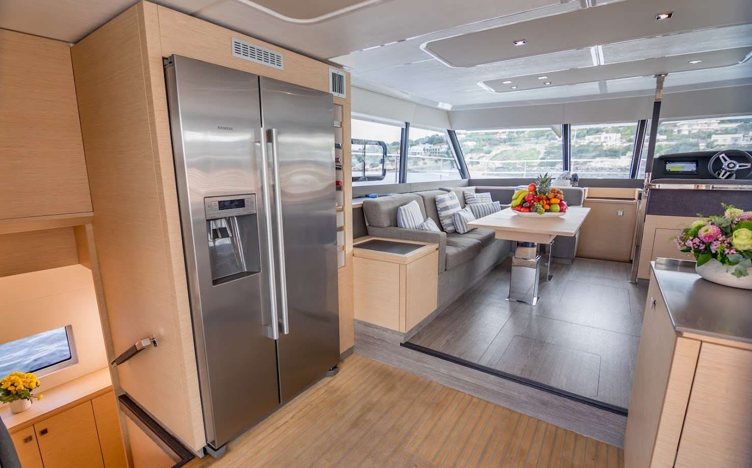 Main salon and galley