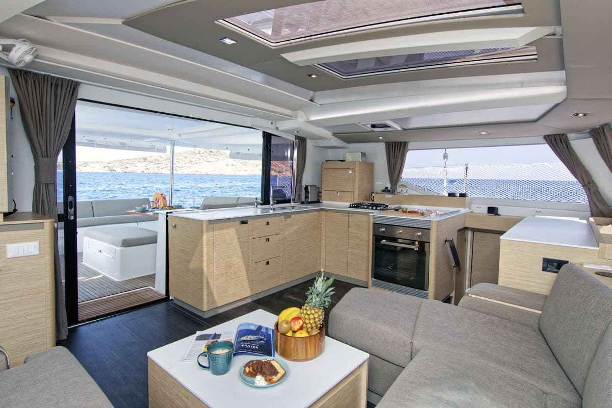 Main salon and galley
