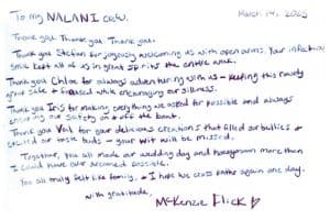 NALANI guest review