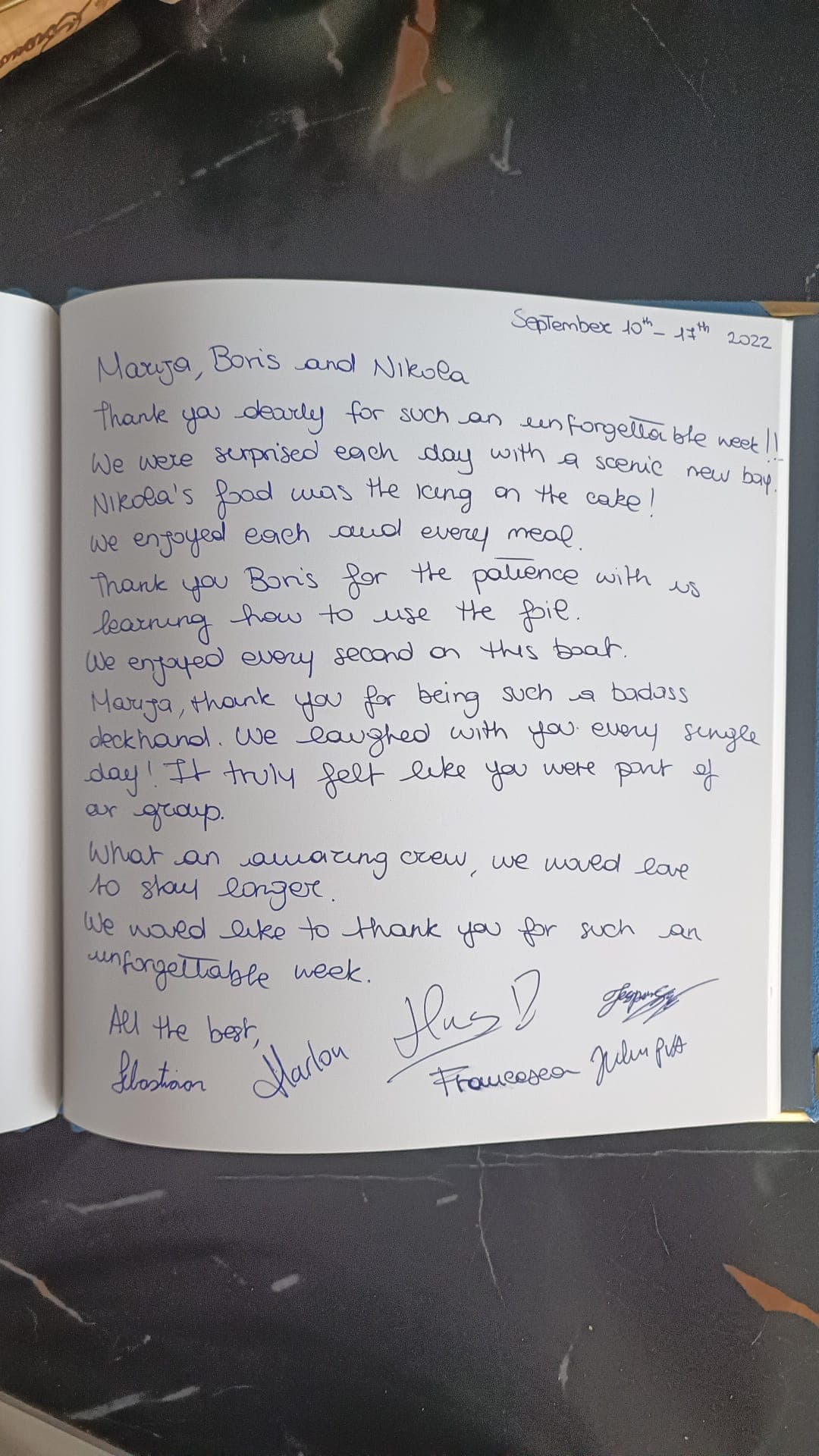 SINATA guest review