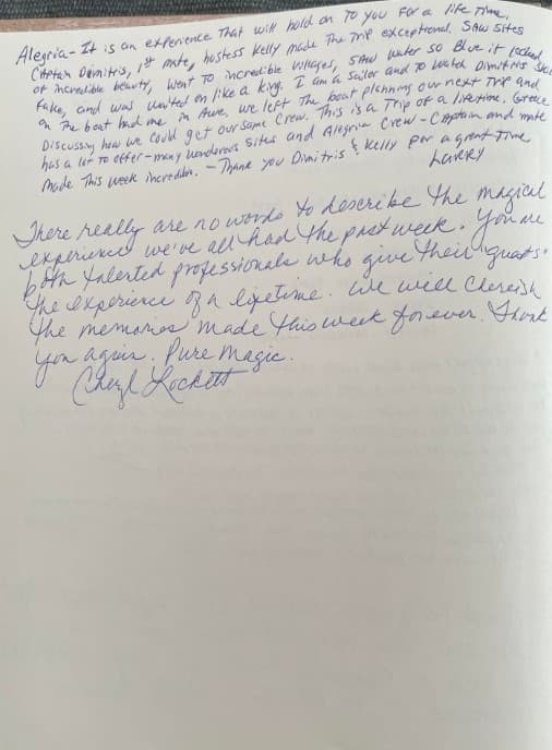 ALEGRIA guest review