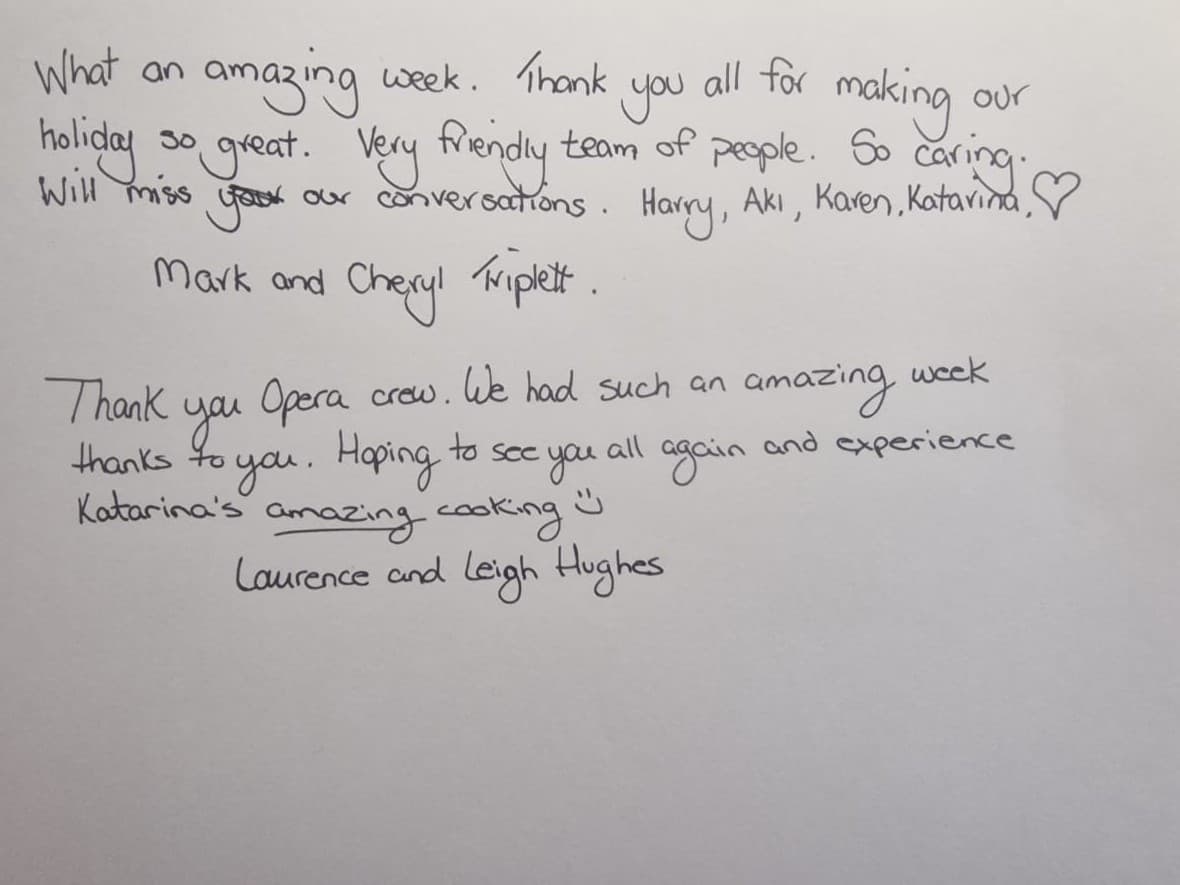 OPERA guest review