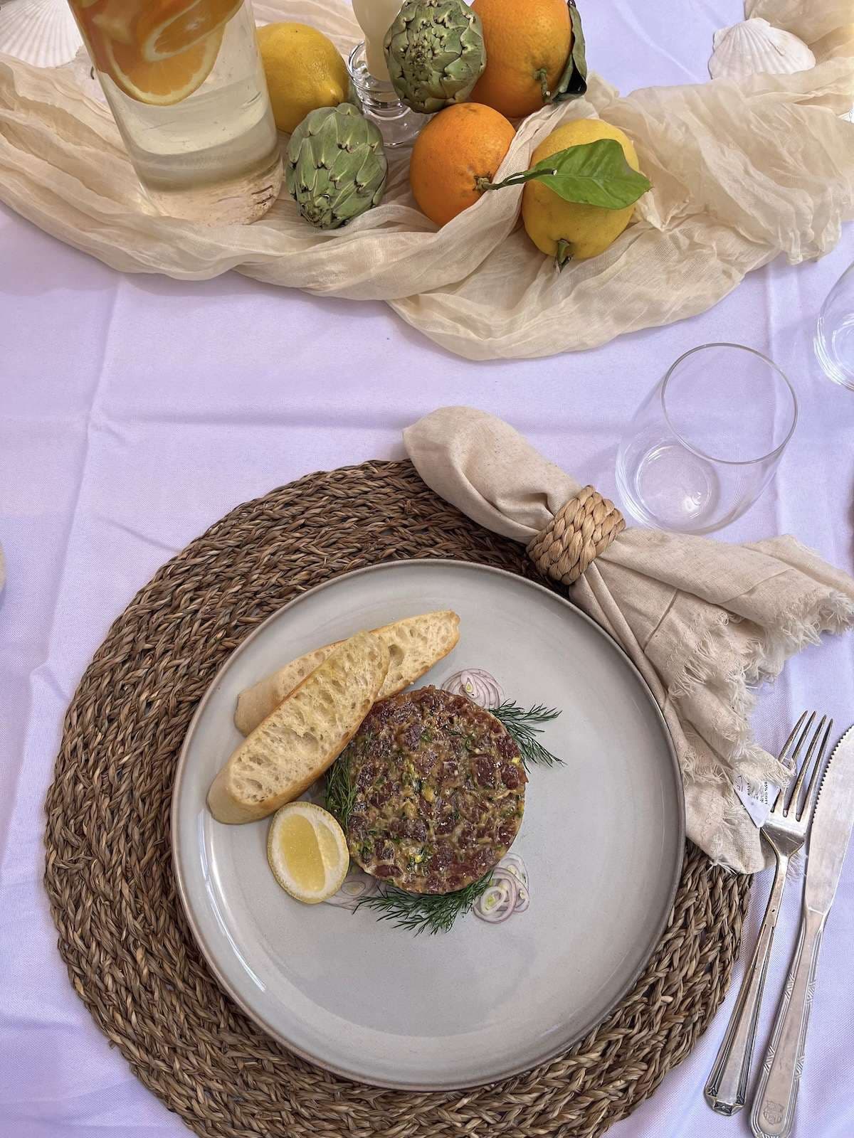 Sample menu image